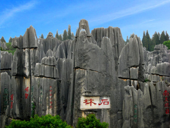春城昆明 探秘绿野石林的喀斯特世界奇观